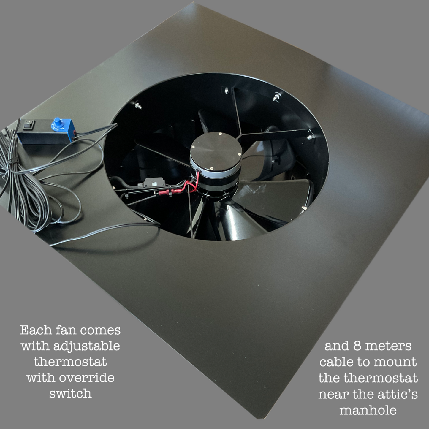 Solar Roof Fan 60W with thermostat